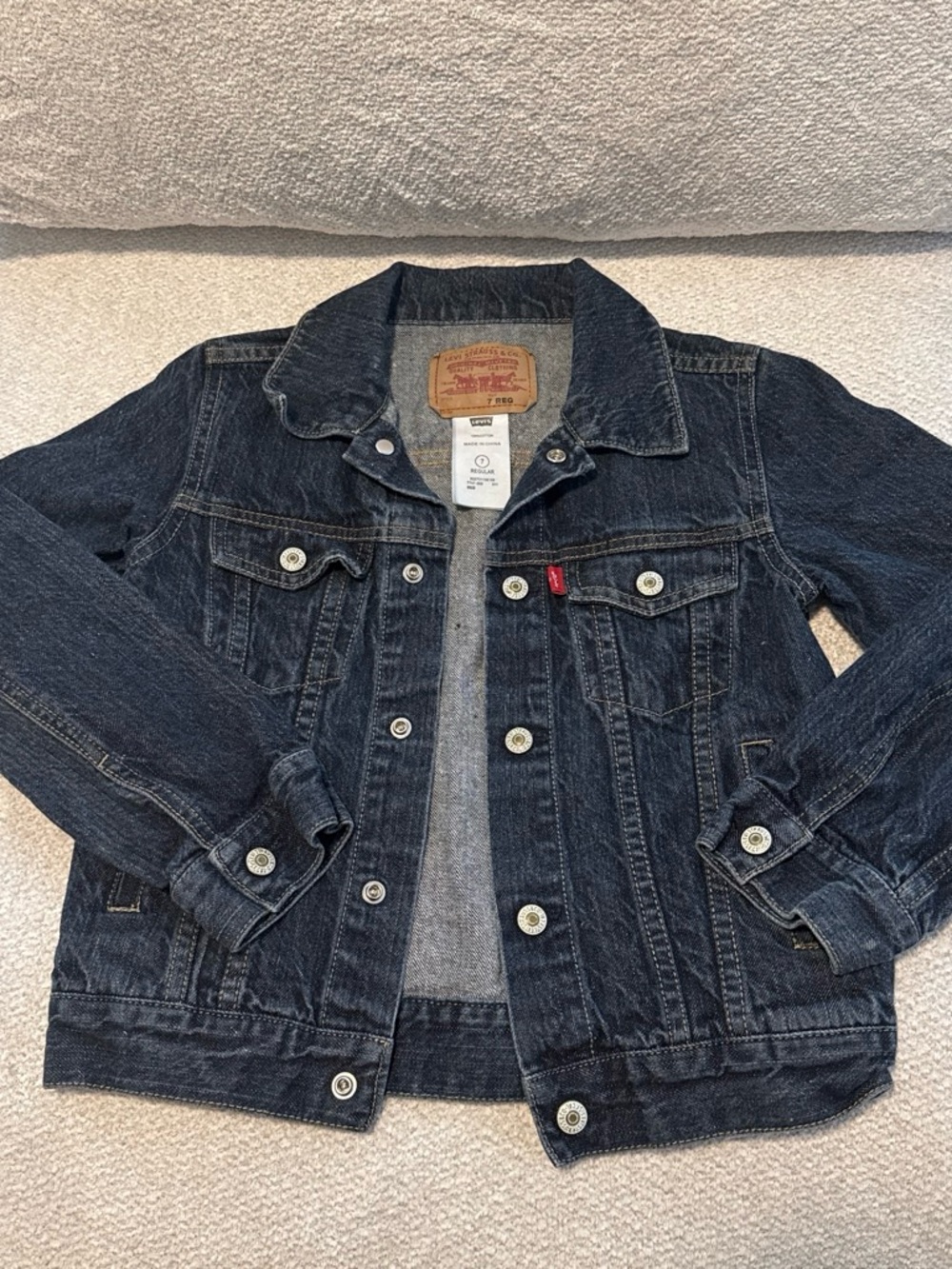 Levi's Kids Indigo Blue Denim Trucker Jacket